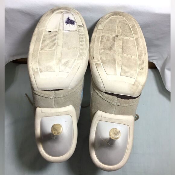 Baker’s Y2K Suede Nylon High Heel Ankle Boots Stylish Beige and Brown Size 8 1/2 - Picture 6 of 14